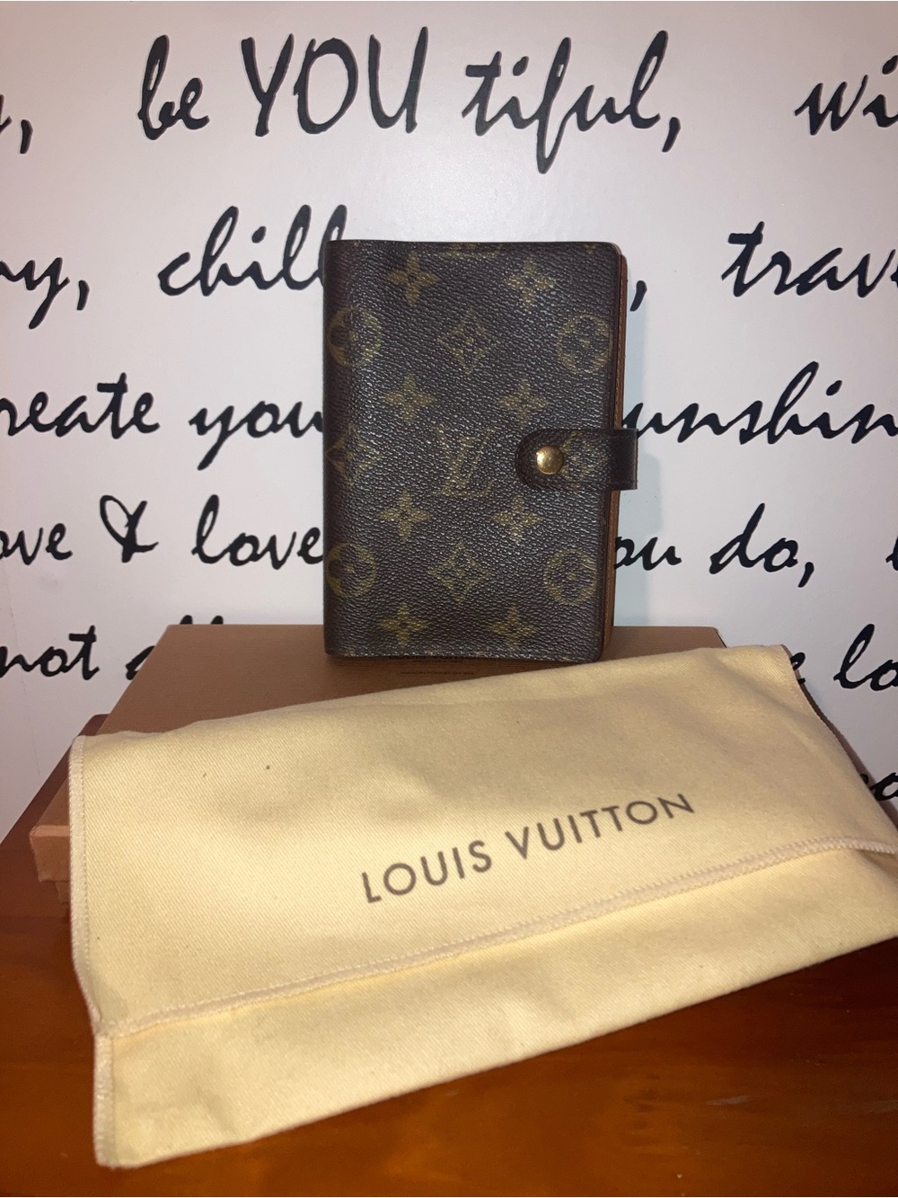 Authentic LOUIS VUITTON Monogram  Agenda PM Day Planner Notebook Cover